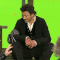 Robert Downey Jr. behind the scenes,