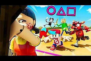 (146) SQUID GAME vs. Friday Night Funkin', Among Us, FNAF, Baldi, and Bendy! - YouTube