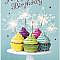 Sparkle Cakes Birthday Card | Business Birthday Cards | Posty Cards