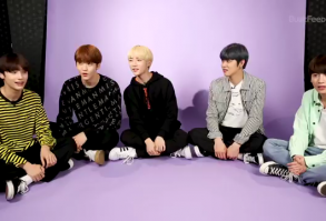 TXT's interview with Buzzfeed while playing with puppies. ♥