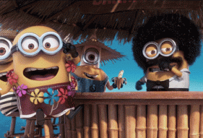Minions are always down to party.