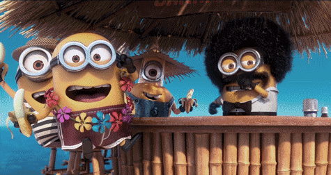 Minions are always down to party.