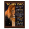 To My Dad Not Easy Man Raise Child You Appreciated I Love You Lion Fathers Day Gift From Son Black Fleece Blanket The fleece blanket features a lightweight, pill-free microfiber fleece that is not only supremely soft, but warm and cozy.