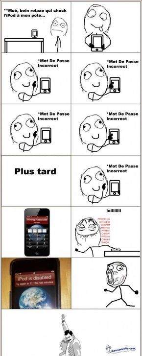 Tour à faire sur un iPod ou iPhone