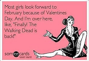 Walking dead is back February