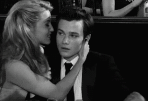 When Christ Colfer looked shocked and got kissed: