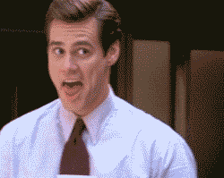 Jim Carrey, laughing, Hahaha NO, (Dedicated to the guy on facebook who just tried to mansplain to me why I shouldn't be inspired by a specific scene in a movie and then responded to my response with a patronizing