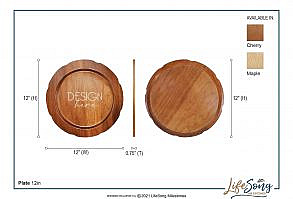 Decorative plate is made of solid cherry or maple wood and has a 12 inch diameter. Saying Reads: “Grandma to the world you may be just one person, but to me you are the world. I Love You” DESIGNED Exclusively by © 2020 LifeSong Milestones Hand-Crafted in America ORDERS PROCESSED IN 21 DAYS With their beautifully engraved INSPIRATIONAL messages, LifeSong Milestones Family 12 in Wood Plates are a great keepsake item for a special family member. With our quality selection of heartwarming decorative plates, you'll be able to create a lasting memory