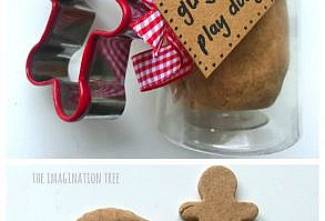 Gingerbread Play Dough Recipe and Gift Idea