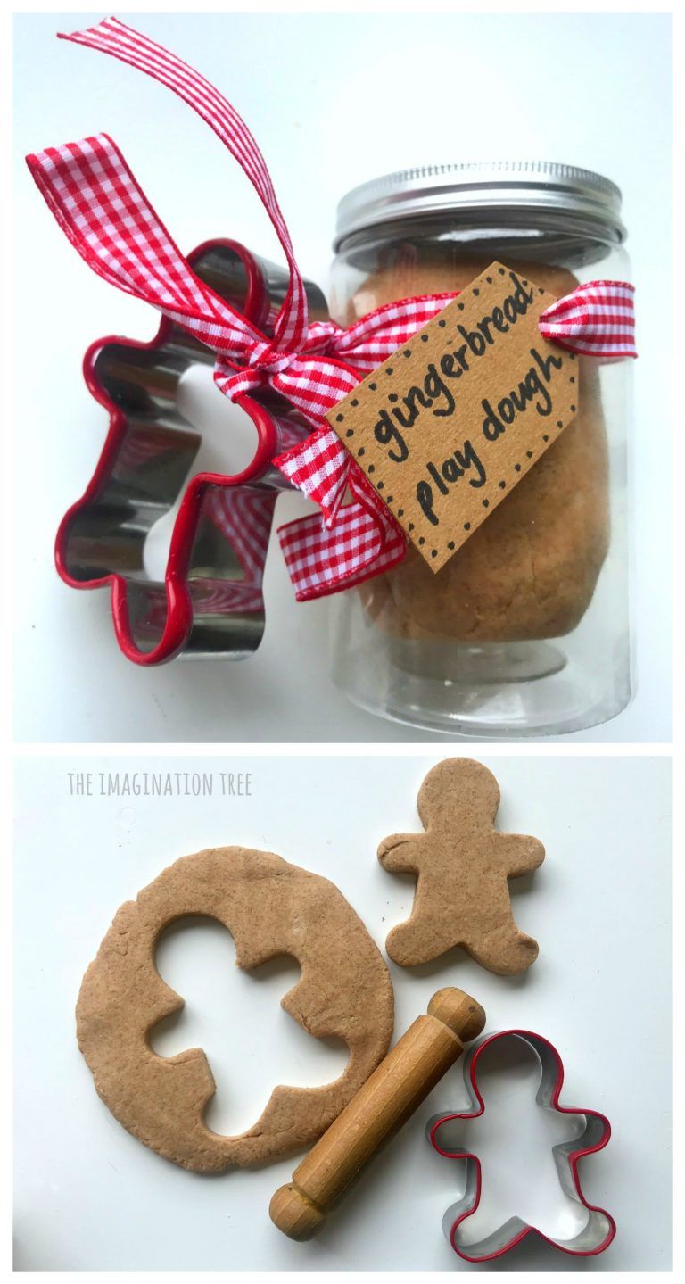 Gingerbread Play Dough Recipe and Gift Idea