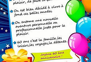 idée de carte anniversaire homme 60 ans