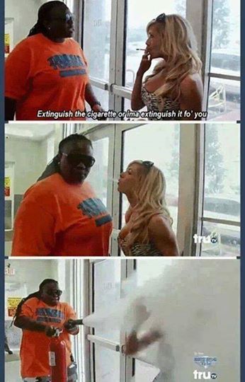 #lol  How to deal with smokers. GOOD TIP!