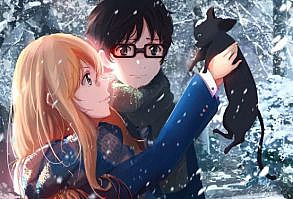 cat sad your lie in april