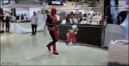 Look at him go