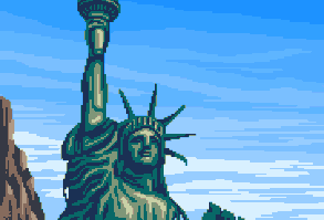 Planet Of The Apes / Statue Of Liberty Scene Shown at 300 percent.