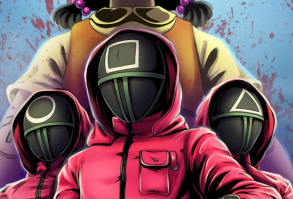 Squid Game © Tyrine Carver and Wil Woods of Musetap Studios Get the print at musetapstudios.com! -- Twitter/Pinterest/Ko-Fi/Artstation/DeviantArt: Musetap -- Facebook/Instagram: MusetapStudios -- MusetapStudios@gm... #squidgame #guards