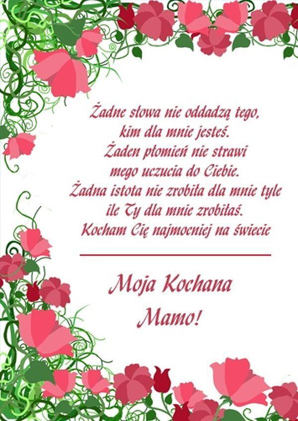 Życzenia urodzinowe dla mamy od syna i córki - 2021