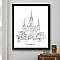 Louisiana State University, Fine Art Print, Hand Drawn, Louisiana State, Tech, Signed Art ( Sizes  5 x 7, 8 x 10, 13 x 19, 16 x 20)
