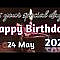 24 May 2022 Birthday Wishing Video||Birthday Video||Birthday Song - YouTube