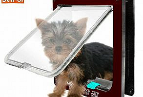 Model Number: DO-01 Dog Door Item Type: Doors & Gates Material: Plastic Colors: Brown.,White Sizes: S/M/L Collar Type: Dog Door