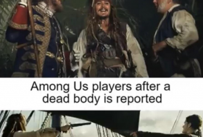 pounds kg 0 meme - Among Us players in the game lobby Among Us players after a dead body is reported