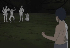 Ah Spiral Zetsu.... :3 Most likely where Obito made Tobi's character from XD