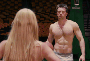 Pin for Later: Allow These Shirtless Chris Evans Movie Moments to Fog Your Screen Up Strip basketball. Because that's a thing people do.