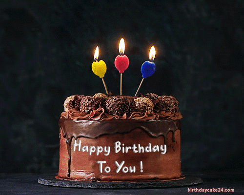 Animated Candles GIFs Birthday Cakes With Name Edit