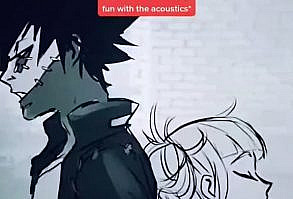 BNHA TOGA AND DABI SINGING [Video] | Boku no hero academia funny, My hero academia episodes, Anime funny