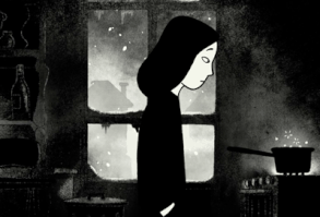 cinemagraph gif animation film black and white artists on tumblr cinemagraph cinemagraphs tech noir marjane satrapi persepolis vincent paronnaud