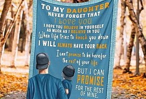 Blanket To my Daughter   Father and daughter   Christmas  birthday gift for daughter   I hope you believe in yourself Shipping from the US. Easy 30 day return policy, 100% cotton, Double-needle neck, sleeves and hem; Roomy Unisex Fit.