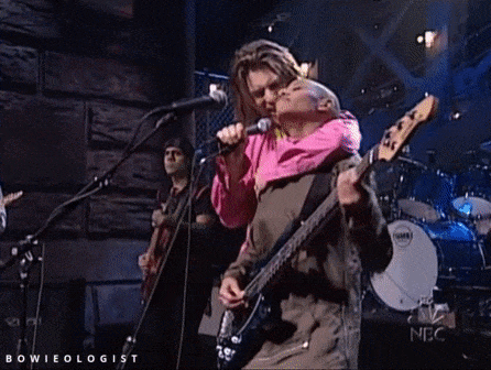 the-bowieologist: “ Rebel Rebel on Saturday Night Live 1999 with Gail Ann Dorsey ”