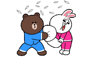 Animated Sticker pack of Brown and Cony romantic and exciting date is here. Download and share on facebook, send on chats and spread this romantic feeling.
