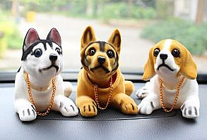 SPECIFICATIONSOrigin: CN(Origin)Main Material: Plastic FiberItem Weight: 130GFeature 6: Dashboard toysFeature 5: Shake head toysFeature 4: Shepherd dollFeature 3: St Bernard dollFeature 2: Beagle dollFeature 1: Husky dollBrand Name: TEAEGG