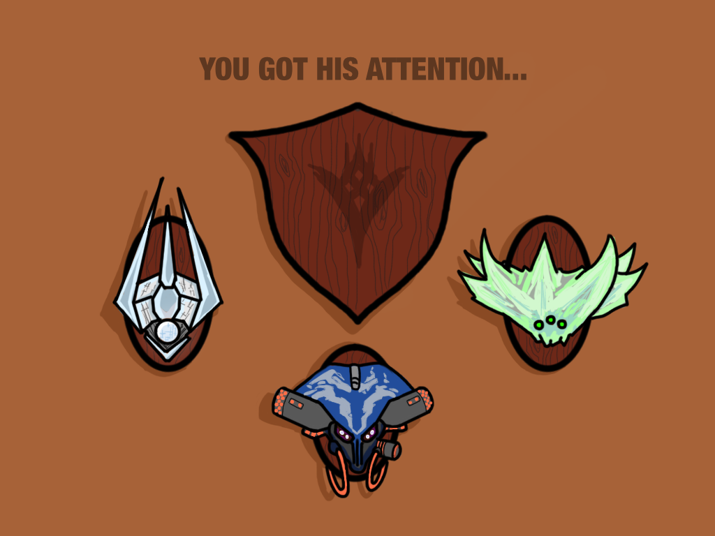 We've got his attention. Now, let's get his head