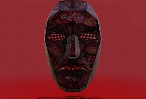 Behind you. Front Man is a fictional character in Squid Game TV-Series. This masks designed for metaverses. Every piece is unique. The collector will exlusive access to the webgl pack (html & gltf) of the chosen mask, as well as the orginal MP4 and Gif of the animation rendering.