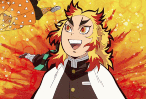 Demon Slayer Rengoku GIF - Demon Slayer Rengoku Laughing - Discover & Share GIFs