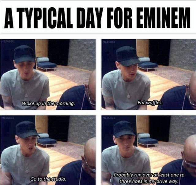 typical day eminem meme, eminem high meme, eminem high gif, eminem high espn interview