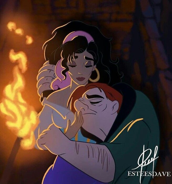 Esmeralda and Quasimodo