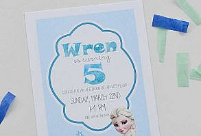 Free Printable Frozen Birthday Party Invitations