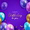 Free Vector | Realistic birthday balloon background