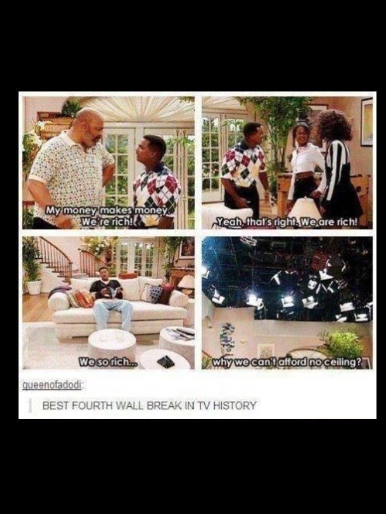 They definitely knew how to break the fourth wall on the Fresh Prince!