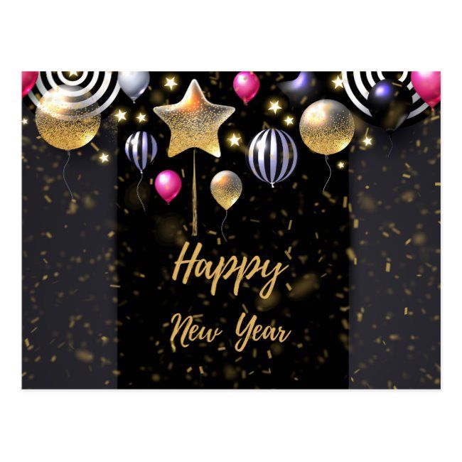 Happy New Year 2020 Postcard #postcards #new #cards #christmas #xmas #