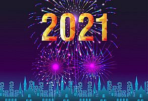 Happy new year 2021 with firework background. Firework display colorful for holidays. Download a Free Preview or High Quality Adobe Illustrator Ai, EPS, PDF and High Resolution JPEG versions.