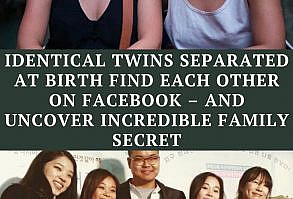 It’s a story straight out of a Hollywood movie – discovering you have a long-lost identical twin sister.