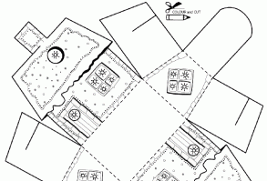 Kutu ev kalıbı etkinlikleri çalışma sayfası, kalıpları etkinliği çalışmaları örnekleri sayfaları kağıdı yazdır, çıkart, indir.