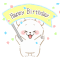 Birthday and congratulations sticker