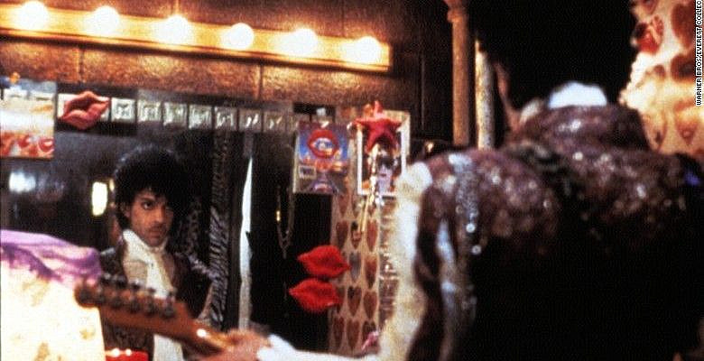 Prince, seen here on set, won an Oscar for the original song score for the…