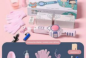 About This item: The most special bubble: Our bubble machine can make the bubbles with smoke inside, which is more interesting and more beautiful than ordinary bubbles. Can touching bubbles: Put on gloves, you can let the bubbles stay on your hands for a longer time, bringing you any fun or interaction. Safe and improved design: made of high-quality materials, exquisite workmanship, non-toxic and safe to use. A round and smooth surface and edges without burrs, will not hurt children's fingers and skin. Great for parties and gifts: this is a gre