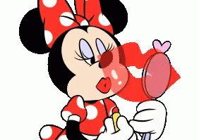 Minnie Mouse Lipstick GIF - MinnieMouse Lipstick Kiss - Discover & Share GIFs